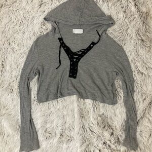 Small Lavender Field Cropped Shirt